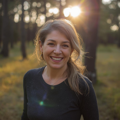 Midlife Woman In Natural Setting Midlife Woman In Natural Setting