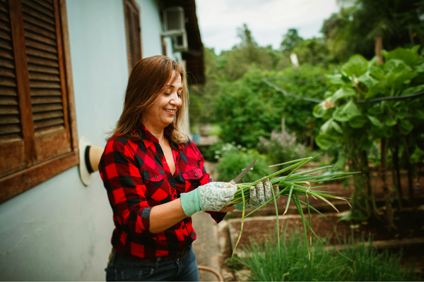woman gardening